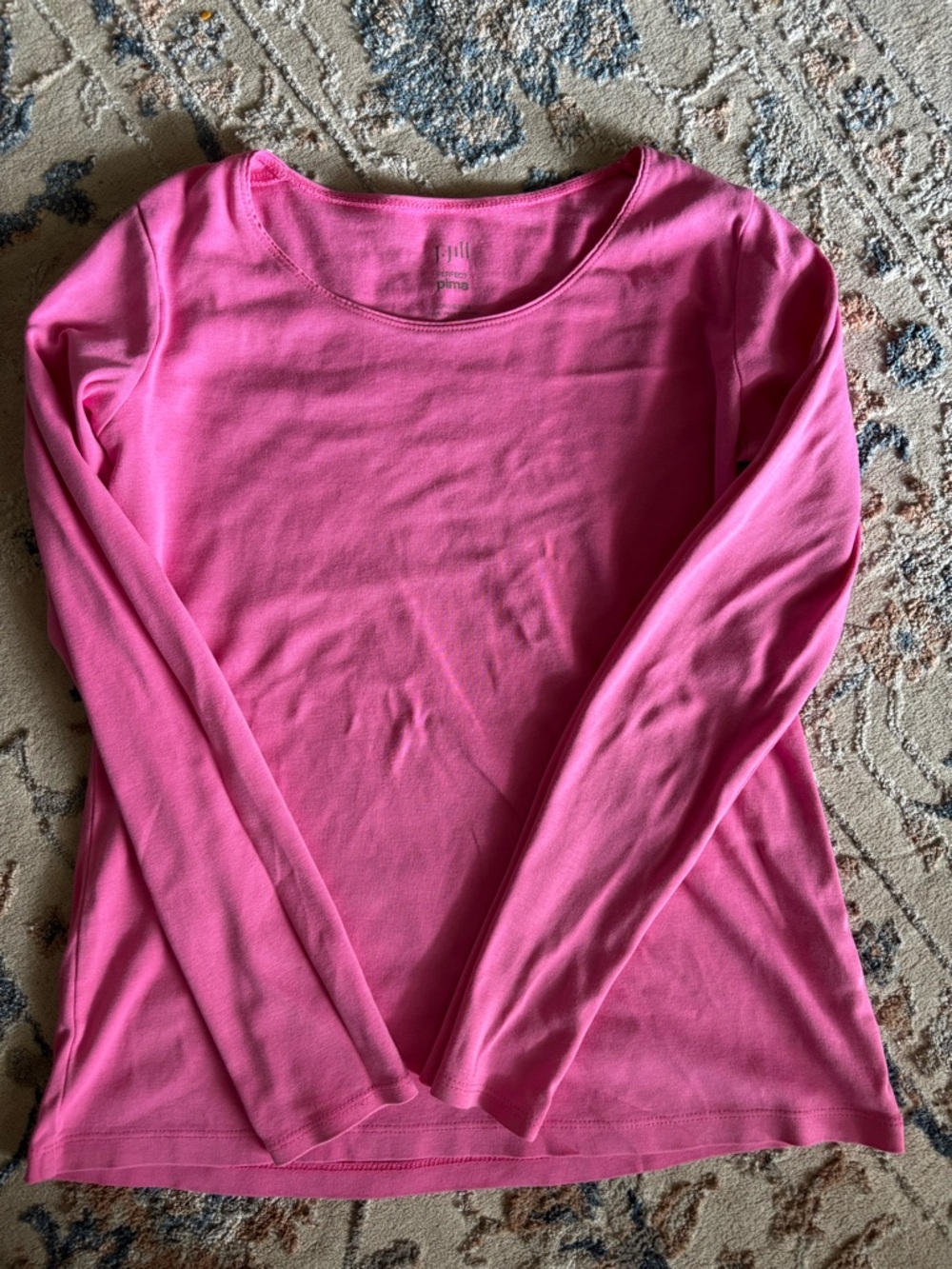 Pima 3/4-Sleeve Scoop-Neck Tee
